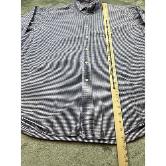 Ralph Lauren Blake Mens XL Purple Gingham Check Long Sleeve Button-Down Shirt - Picture 6 of 12
